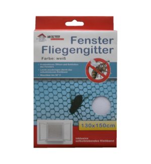 Insektenschutzgitter Fliegennetz Fliegengitter weiß 130x150cm (0191)