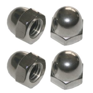 Hutmuttern Hutmutter Sechskant verzinkt M8 4 Stück (0016)