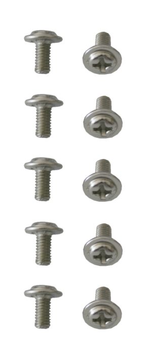 Computerschraube M3x6mm Kreuzschlitzschraube verchromt 10 Stück (0177)