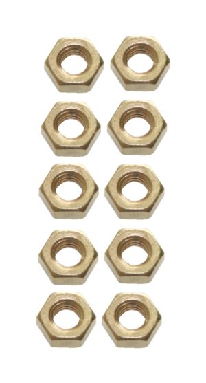 Sechskantmutter Mutter M3 Messing DIN 934 10 Stück (0112)