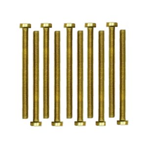 Zylinderschrauben Messing Gewindeschrauben DIN84 M4x20mm 10 Stück (0196)