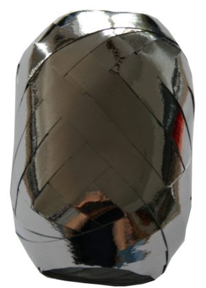 Kräuselband Geschenkband Ei 10 m 7 mm metallic silber 2 Stück (0041)