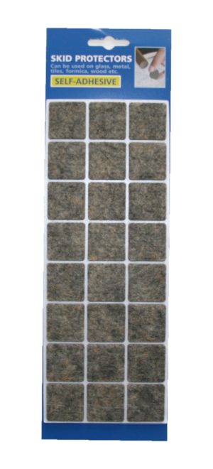 Filzgleiter Möbelgleiter Stuhlgleiter selbstklebend grau meliert (0059)