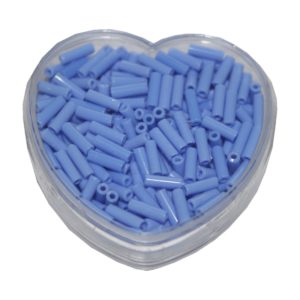 Stiftperlen Glasperlen Stäbchenperlen aus Glas 7mm blau (0101)