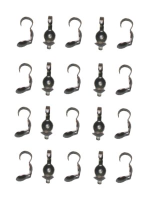 Kalotten Quetschkalotten Fädelkalotten Ösen bronzefarben 20 Stück (0047)