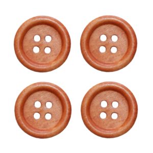 Knopf Holzknopf 20mm 4 loch Holz 4 Stück (0039)