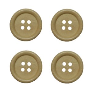 Knopf Holzknopf 20mm 4 loch Holz 4 Stück (0102)