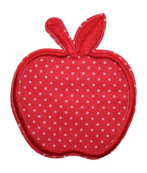 Aufnäher Bügelbild Aufbügler Apfel rot 75x90mm (1076)