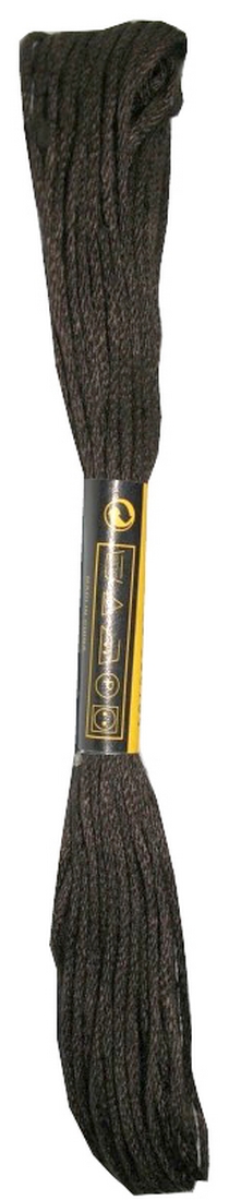 Stickgarn Mouline Stickwolle 8 m dunkel braun (2018 - 334)