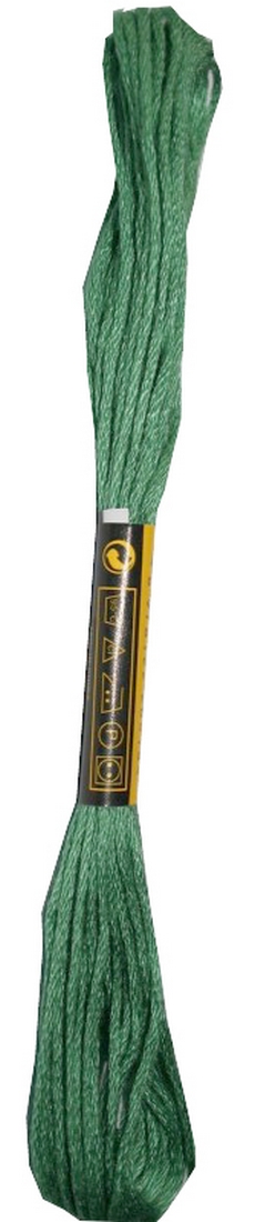 Stickgarn Mouline Stickwolle Stickfaden 8 m grün (2039 - 517)