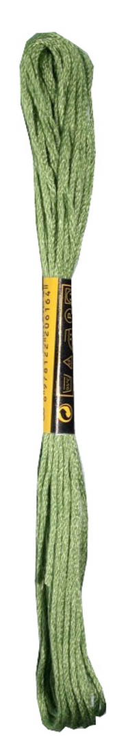 Stickgarn Mouline Moulin Stickwolle Stickfaden 8 m grün (2051)