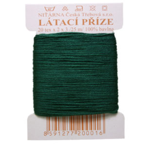 Stopfgarn Stopfwolle Baumwolle Tex 20-2-3 dunkelgrün 25 m (7884)