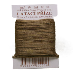 Stopfgarn Stopfwolle Baumwolle Tex 20-2-3 braun 25 m (8864)