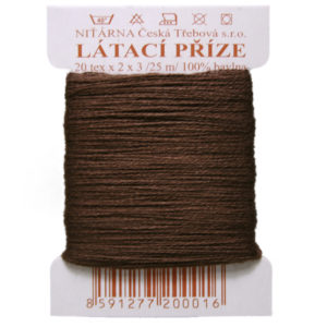 Stopfgarn Stopfwolle Baumwolle Tex 20-2-3 dunkelbraun 25 m (8894)