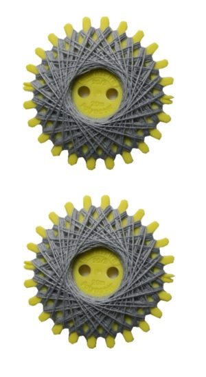 Sternzwirn Polyester 20/3 2x20m silbergrau 2 Stück (0997)