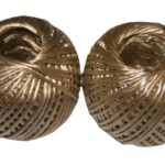 Bindfaden Packband Band 30 m goldhaselnuss glänzend 2 Stück (0022)