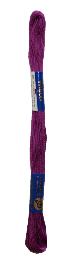 Stickgarn Stickfaden Knüpfgarn 100% Baumwolle 15 m lila (4372)