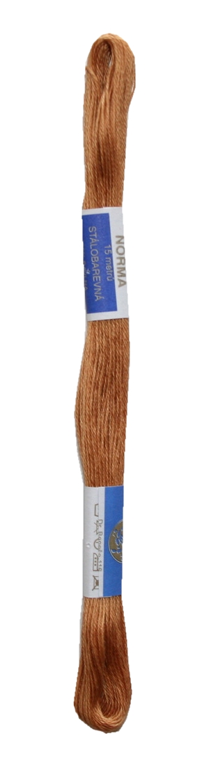 Stickgarn Stickfaden Knüpfgarn 100% Baumwolle 15 m braun haselnuss (7152)