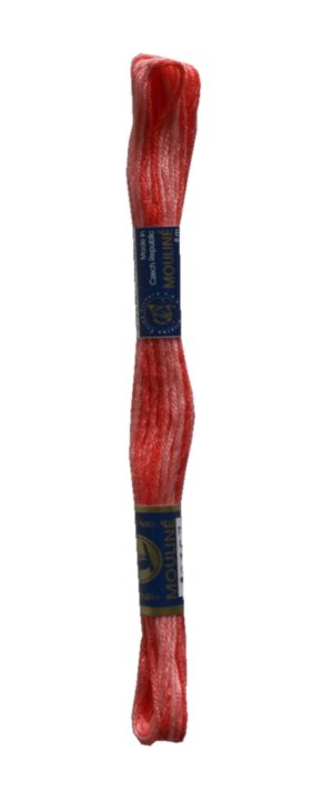 Stickgarn Stickfaden Mouline 100% Baumwolle 8 m rosa ombre (2316)