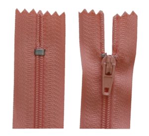 Reißverschluss 18 cm spiralförmig nicht trennbar altrosa (1818)