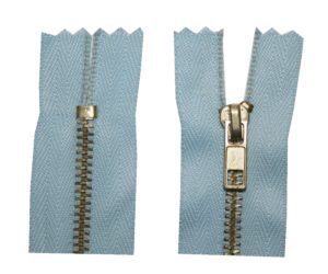 Reißverschluss 18 cm spiralformig nicht trennbar hellblau (1828)