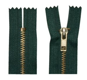 Reißverschluss 18 cm spiralformig nicht trennbar dunkelgrün (1829)