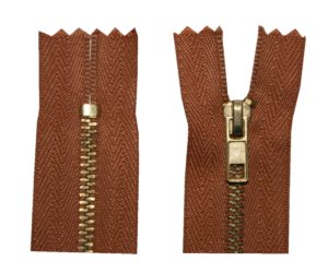 Reißverschluss 18cm spiralformig nicht trennbar braun (1838)