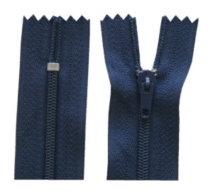 Reißverschluss 20 cm spiralformig nicht trennbar dunkelblau (2003)