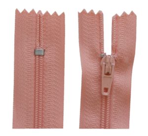 Reißverschluss 20 cm spiralformig nicht trennbar altrosa (2018)