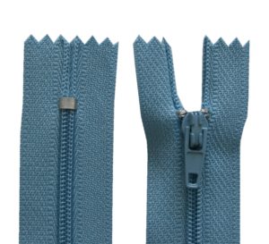 Reißverschluss 50 cm spiralförmig nicht trennbar blau (5041)