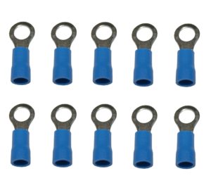 Ringstecker Ringkabelstecker Stecker blau M5 2,5mm2 10 Stück (0009)