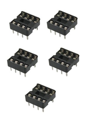 IC-Sockel IC-Fassung 8-polig DIP DIL8 5 Stück (0058)