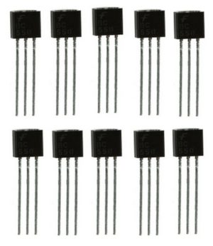 Transistor 2N3906 PNP 40V 0.2A TO92 10 Stück (0018)