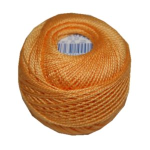 PERLOVKA Kreuzstichgarn Baumwolle Perlgarn 10g 85m orange (1272)