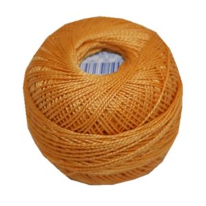 PERLOVKA Kreuzstichgarn Baumwolle Perlgarn 85m orange papaya (1292)