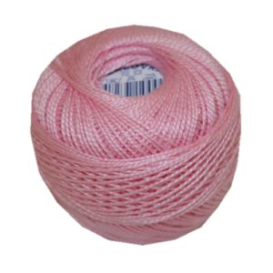 PERLOVKA Kreuzstichgarn Baumwolle Perlgarn 10g 85m hellrosa (3322)