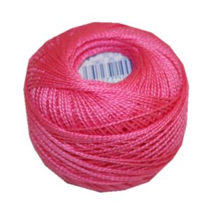PERLOVKA Kreuzstichgarn Baumwolle Perlgarn 10g 85m rosa purpur (3332)