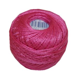 PERLOVKA Kreuzstichgarn Baumwolle Perlgarn 10g 85m pink Zyklame (3452)