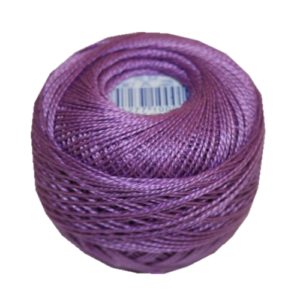 PERLOVKA Kreuzstichgarn Baumwolle Perlgarn 10g 85m violett lila (4442)