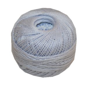 PERLOVKA Kreuzstichgarn Baumwolle Perlgarn 10g 85m hellblau (4502)