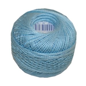 PERLOVKA Kreuzstichgarn Baumwolle Perlgarn 10g 85m türkis (5232)