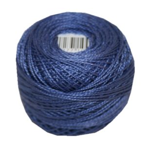 PERLOVKA Kreuzstichgarn Baumwolle Perlgarn 85m dunkelblauviolett (5362)