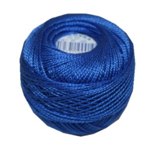 PERLOVKA Kreuzstichgarn Baumwolle Perlgarn 10g 85m blau (5572)