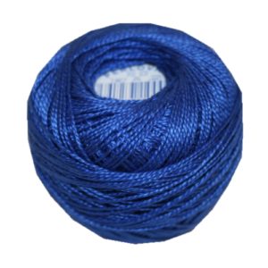 PERLOVKA Kreuzstichgarn Baumwolle Perlgarn 10g 85m dunkelblau (5592)