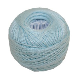PERLOVKA Kreuzstichgarn Baumwolle Perlgarn 10g 85m türkis (5612)