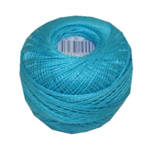 PERLOVKA Kreuzstichgarn Baumwolle Perlgarn 10g 85m türkis (5742)