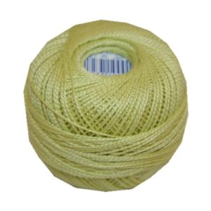 PERLOVKA Kreuzstichgarn Baumwolle Perlgarn 10g 85m hellgrün (6032)