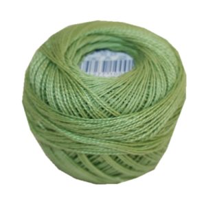 PERLOVKA Kreuzstichgarn Baumwolle Perlgarn 10g 85m grün (6242)