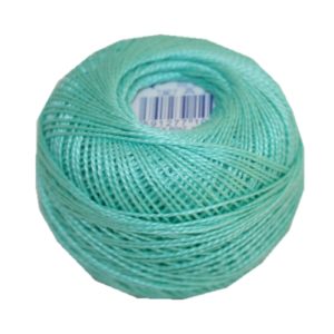 PERLOVKA Kreuzstichgarn Baumwolle Perlgarn 10g 85m mint grün (6522)