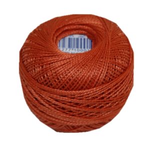 PERLOVKA Kreuzstichgarn Baumwolle Perlgarn 10g 85m braun (7242)
